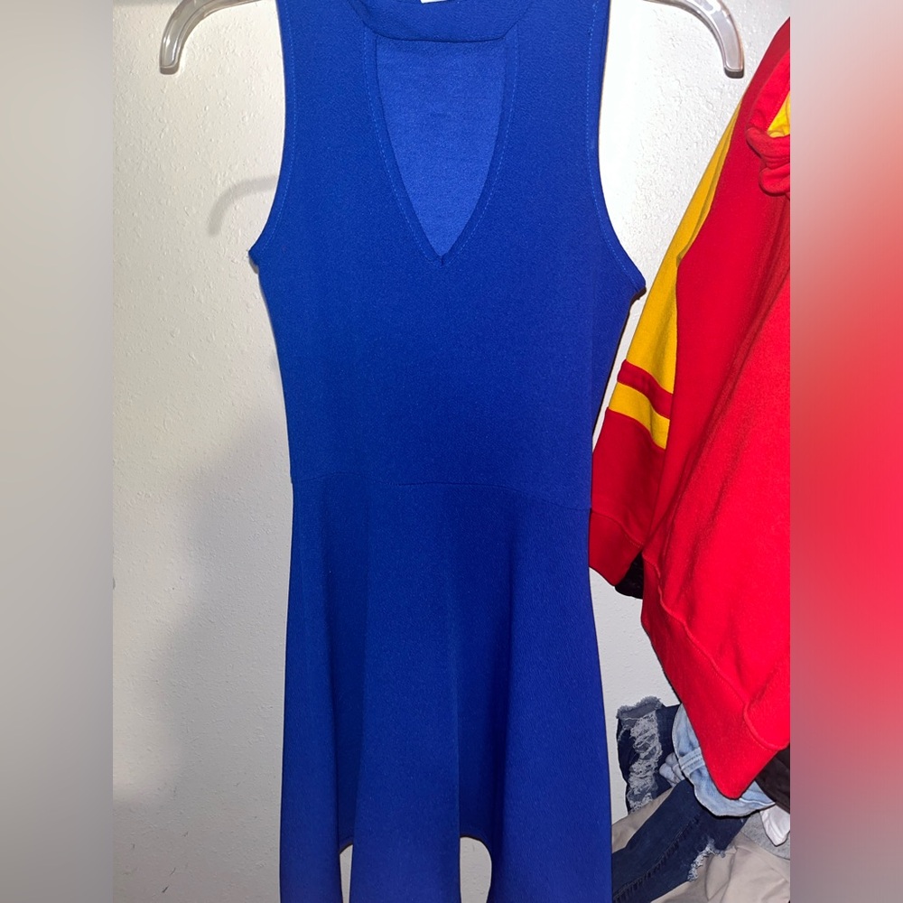 Royal blue small fitted dress